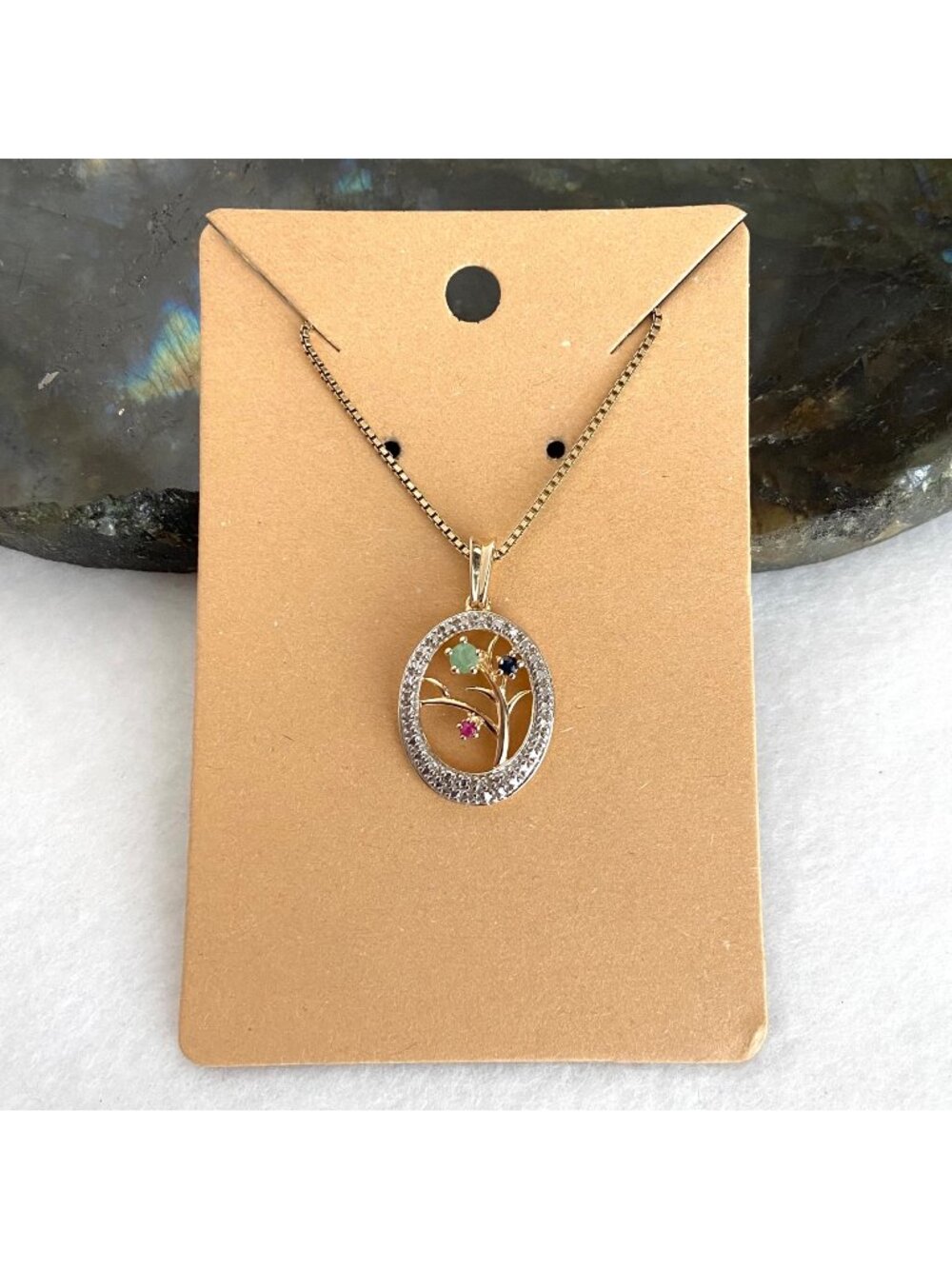 Ross-Simons Gold Vermeil Sterling Silver 925 Oval Floral Pendant Necklace 16"